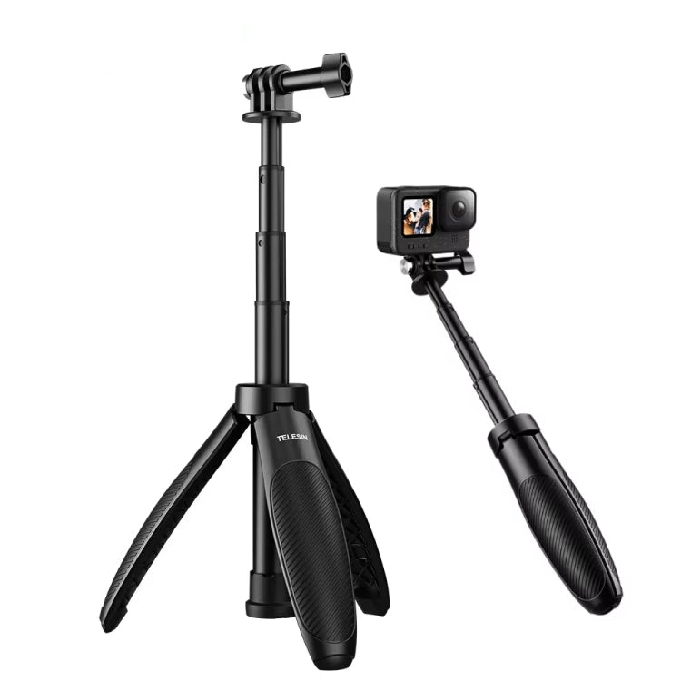 TELESIN Mini Selfie Stick Quick Release Tripod 15-40cm for DJI, Insta360, GoPro and Other Action Cameras, S1-MNP-02