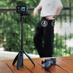 TELESIN Mini Selfie Stick Quick Release Tripod 15-40cm for DJI, Insta360, GoPro and Other Action Cameras, S1-MNP-02