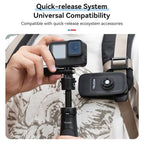 TELESIN Mini Selfie Stick Quick Release Tripod 15-40cm for DJI, Insta360, GoPro and Other Action Cameras, S1-MNP-02