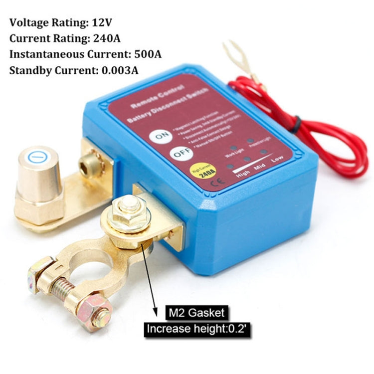 Car Battery Disconnectors Remote Control Smart Disconnect Switch, Intelligent Model, Intelligent With Digtal Display