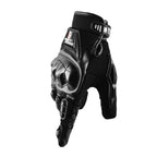 GHOST RACING Motorcycle Riding Anti-fall Breathable Rubber Shell Touch Screen Gloves, M, L, XL, XXL