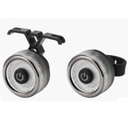 Round Bicycle Intelligent Induction Brake Taillight Night Riding Warning Light, Cushion Model, Seat Post Model, Dual Bracket Model