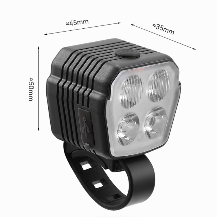 Bicycle Night Riding High Brightness Headlight Flashlight, Headlight, Horn Light