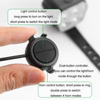 Bicycle Night Riding High Brightness Headlight Flashlight, Headlight, Horn Light