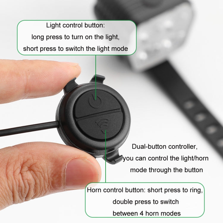Bicycle Night Riding High Brightness Headlight Flashlight, Headlight, Horn Light