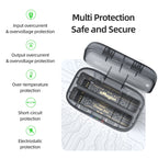 For Insta360 X4 AMagisn Dual Battery Charging Box Transparent Battery Storage Compartment, For Insta360 X4  Transparent