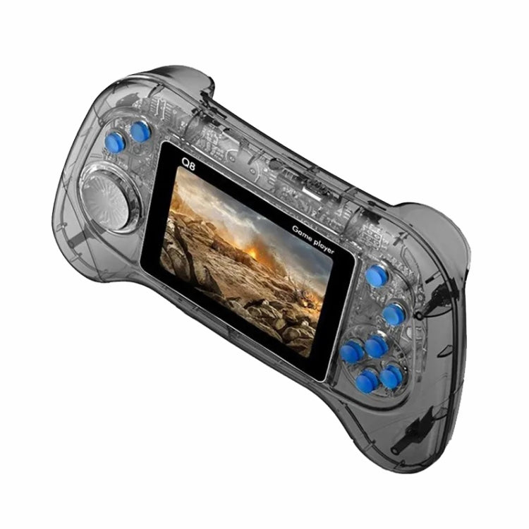 Q8 Handheld Game Console 3.0 Inch Screen Support TV Connection Built In 800 Games, Singles Transparent Gray, Singles Transparent Blue, Singles Transparent Purple, Doubles Transparent Gray, Doubles Transparent Blue, Doubles Transparent Purple