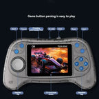 Q8 Handheld Game Console 3.0 Inch Screen Support TV Connection Built In 800 Games, Singles Transparent Gray, Singles Transparent Blue, Singles Transparent Purple, Doubles Transparent Gray, Doubles Transparent Blue, Doubles Transparent Purple