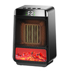 E03 Desktop PTC Heater Dynamic Flame Light Warmer, US Plug, EU Plug, UK Plug