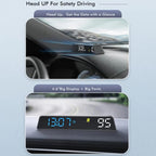 Head-up Display USB Powered High-definition Vehicle Code Altitude Meter