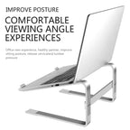 Desktop Aluminum Alloy Heightened Heat Dissipation Laptops Stand, for 13-17 inch