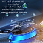 Car-Mounted Solar Rotating Airplane Aromatherapy Ornaments