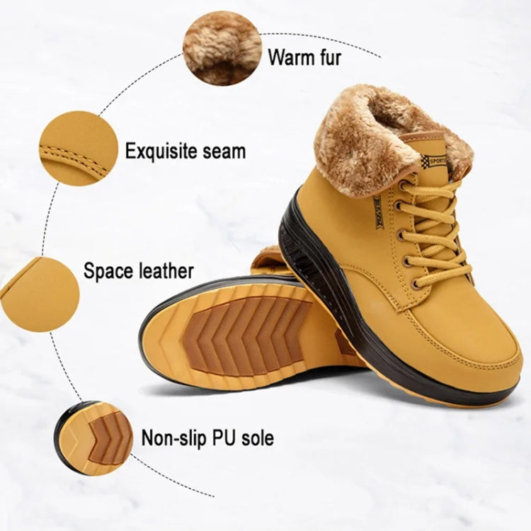 Autumn Winter Warm Ankle Boots Women Plush Cotton Shoes Shake Sneakers, 35, 36, 37, 38, 39, 40