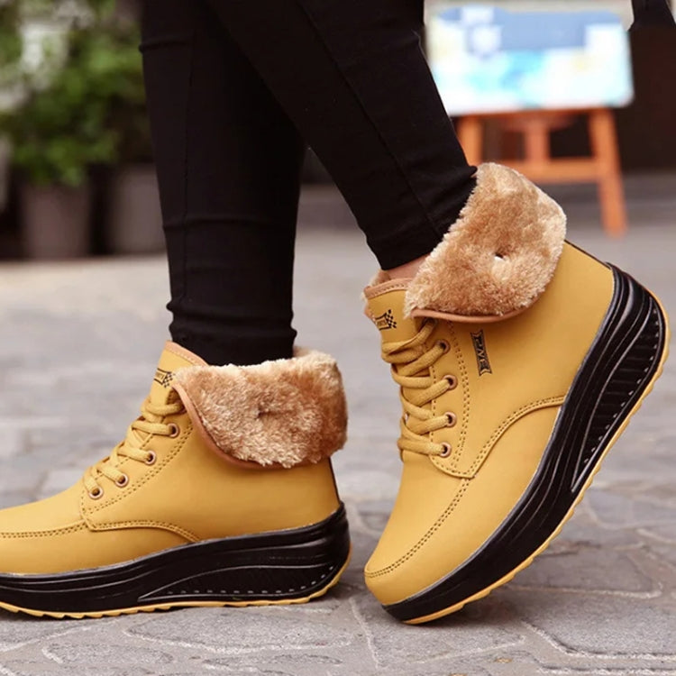 Autumn Winter Warm Ankle Boots Women Plush Cotton Shoes Shake Sneakers, 35, 36, 37, 38, 39, 40