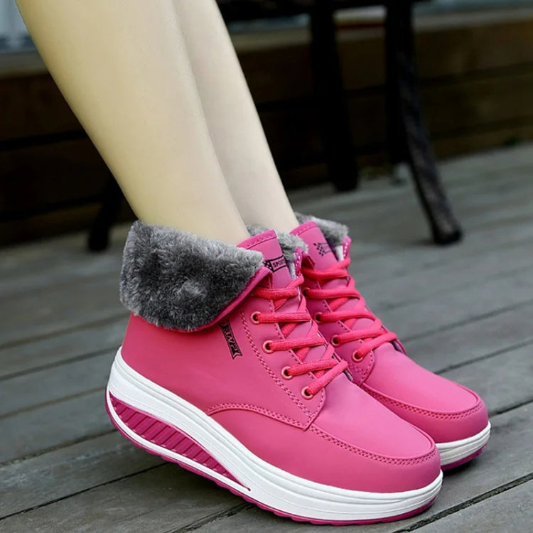 Autumn Winter Warm Ankle Boots Women Plush Cotton Shoes Shake Sneakers, 35, 36, 37, 38, 39, 40