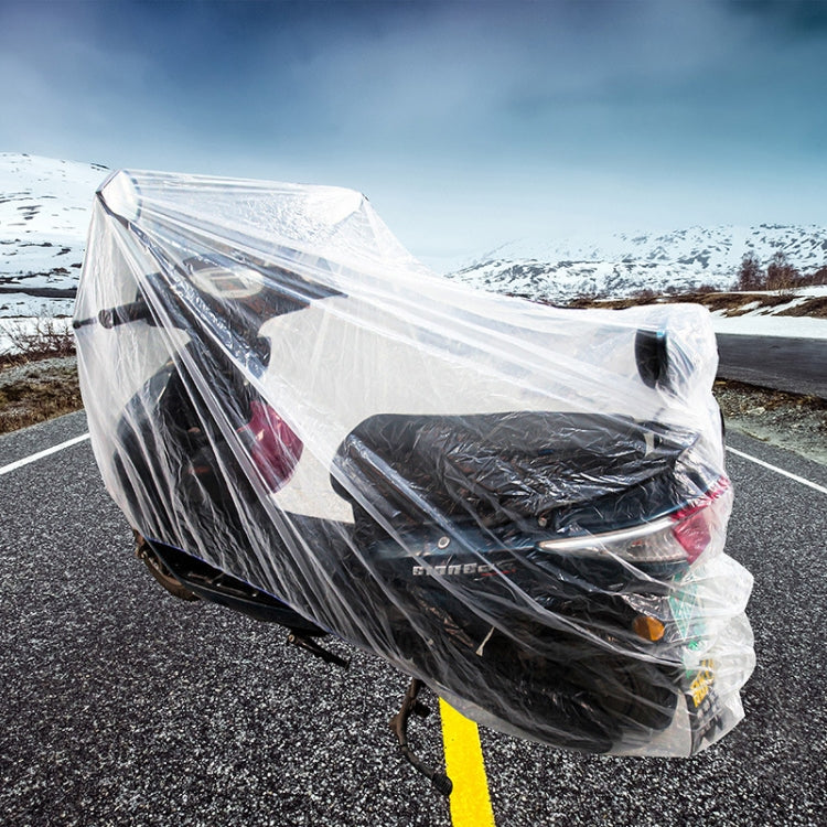 Disposable Transparent PE Film Rainproof Dustproof Motorcycle Scooter Cover, 200x120cm, 230x120cm, 260x120cm