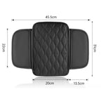 Car Armrest Box Leather Storage Heightening Pad
