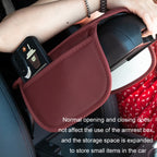 Car Armrest Box Leather Storage Heightening Pad