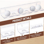 Acrylic Golf Ball Table Tennis Wall Display Rack, 132-1, 132-2