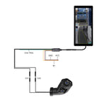 10.36 inch Wired HD 1 Drag 1 Blind Zone Monitor Universal AHD Reversing Kit, Right, Left