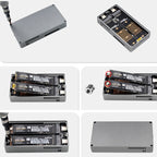 Dual M.2 NVME SSD RAID Array Mobile Hard Drive Enclosure Type-C USB3.2 GEN2x2 20G 586R, PH8586R