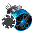 50W Three-color LED Double Copper Tube Aluminum Alloy Headlight, 9005, 9006, 9012, H1, H4, H7, H11
