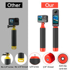 Water Floating Grip with 1/4 Inch Screw and Thread For Action Camera Accessories, Water Floating Grip