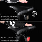 ESLNF Bicycle Tail Light Mountain Bike Smart Brake Sensor Auto Switch Waterproof Warning Lamp, Cushion Mount, Seatpost Mount