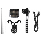 ESLNF Bicycle Tail Light Mountain Bike Smart Brake Sensor Auto Switch Waterproof Warning Lamp, Cushion Mount, Seatpost Mount