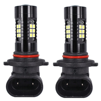 1pair Automotive High-power LED White Light Fog Lamp, 9006