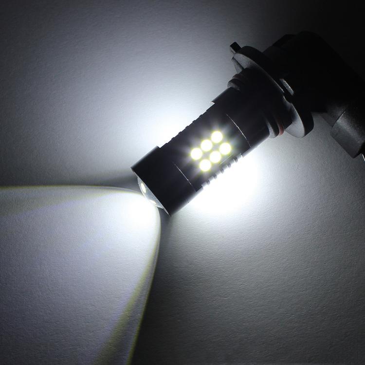 1pair Automotive High-power LED White Light Fog Lamp, 9006