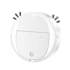 Intelligent Sweeper Robot Home Automatic 3 In 1 Integrated Cleaning Machine Vacuum Cleaner, Rechargeable White