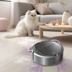 Intelligent Sweeper Robot Home Automatic 3 In 1 Integrated Cleaning Machine Vacuum Cleaner, Battery White, Battery Black, Rechargeable White, Rechargeable Black