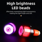 ESLNF Bike Handlebar Light LED Bicycle Turn Signal Cycling Light Waterproof Safety Warning Indicator Lamp, Normal, With Tools