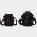Cwatcun D140 Shoulder Crossbody Camera Storage Bag Shockproof Dropproof Leisure Outdoor Small Bag, Small Black, Large Black