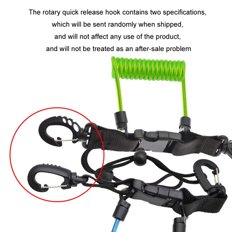 Diving Camera TPU Spring Steel Wire Retractable Anti-lost Rope, Transparent Blue, Transparent Black, Transparent Green, Transparent, Orange, Black, Lake Blue, Transparent Purple