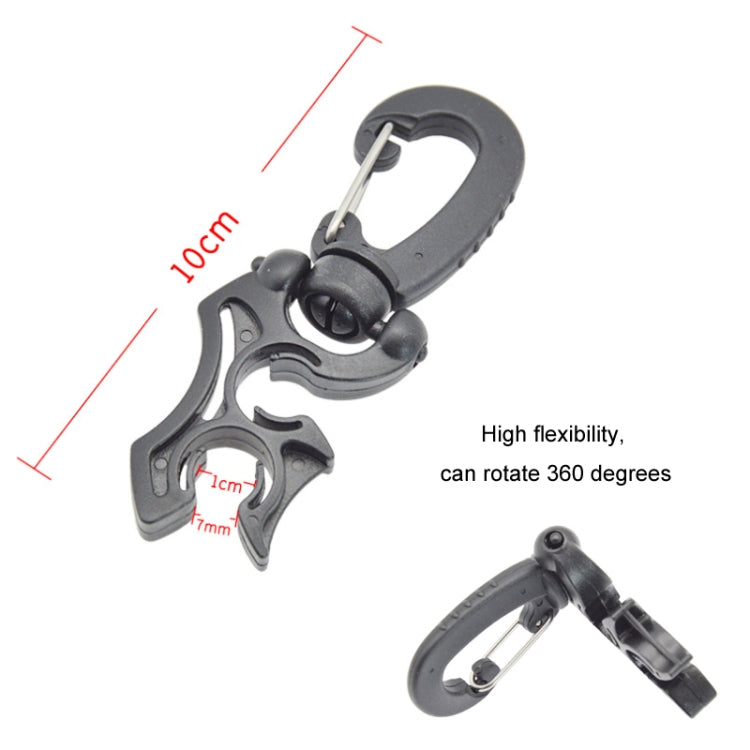 Diving Quick Release Buckle BCD Breathing Regulator Low Pressure Pipe Clamp