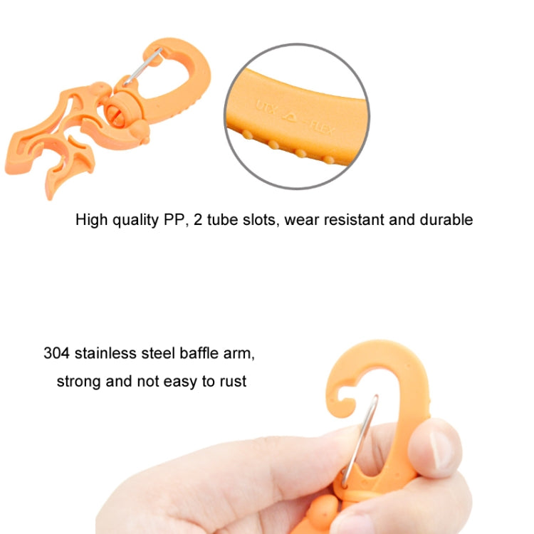 Diving Quick Release Buckle BCD Breathing Regulator Low Pressure Pipe Clamp