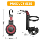 3 In 1 Car Seat Back Hanger for Cup and Phone Vehicle Seat Headrest Hooks