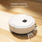 Automatic Mini Sweeping Robot Mopping Sweeping Suction 3 In 1 Cleaning Machine, White Rechargeable, Black Rechargeable, Black Battery, White Battery