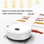 Automatic Mini Sweeping Robot Mopping Sweeping Suction 3 In 1 Cleaning Machine, White Rechargeable, Black Rechargeable, Black Battery, White Battery