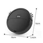 Automatic Mini Sweeping Robot Mopping Sweeping Suction 3 In 1 Cleaning Machine, White Rechargeable, Black Rechargeable, Black Battery, White Battery