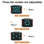 NUOXI X100 11-Fans LED Screen Adjustable Laptop Radiator Cooling Rack, X100 11-Fans