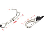 Diving Double-headed Stainless Steel Flow Hook With Safety Rope, Blue, Black, White, Red, Yellow, Pink, Light Green Luminous, Sky Blue Luminous