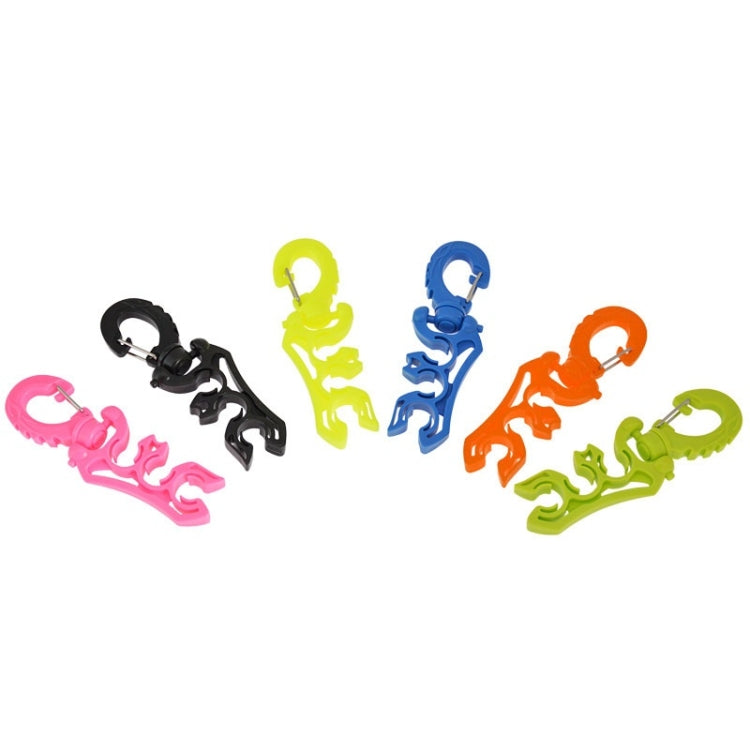 Diving Second-Stage Head Fixing Clamp BC Low-Pressure Hose Clamp, Blue, Black, Fruit Green, Pink, Dark Orange, Luminous Yellow, Light Orange