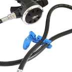 Diving Second-Stage Head Fixing Clamp BC Low-Pressure Hose Clamp, Blue, Black, Fruit Green, Pink, Dark Orange, Luminous Yellow, Light Orange