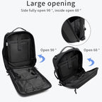 Ozuko Business Laptop USB Backpack Men Schoolbag