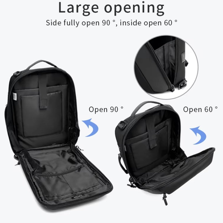 Ozuko Business Laptop USB Backpack Men Schoolbag