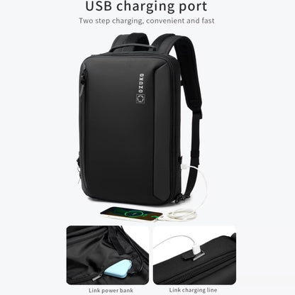 Ozuko Business Laptop USB Backpack Men Schoolbag