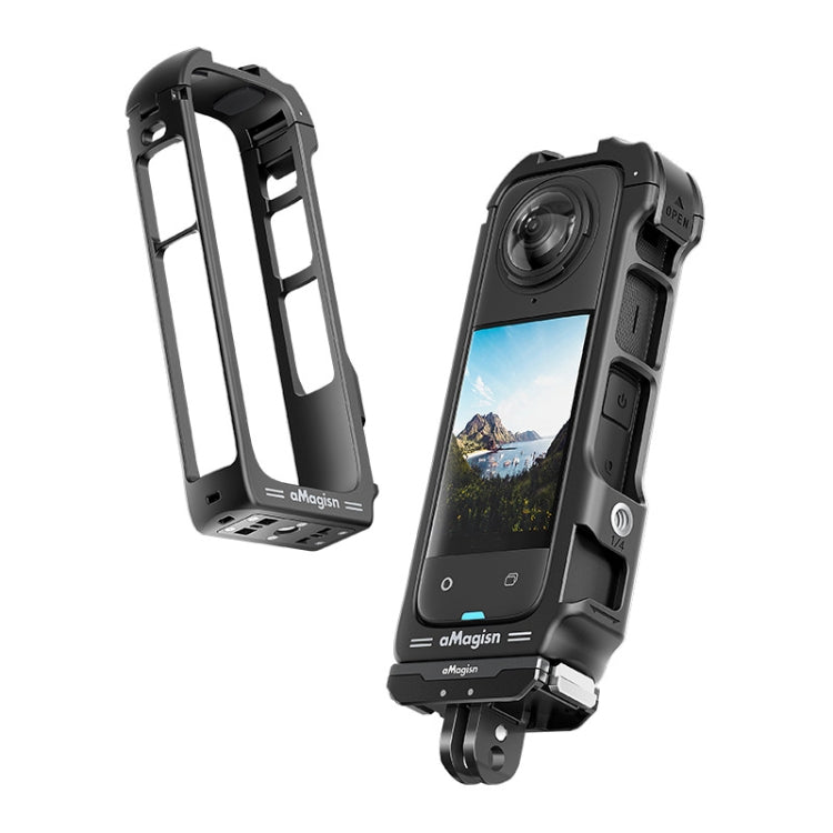 For Insta360 X4 aMagisn Quick-release Plastic Rabbit Cage Expansion Frame, Quick-release Plastic Frame